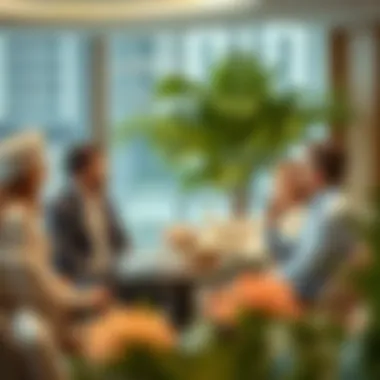 Investors discussing potential in real estate