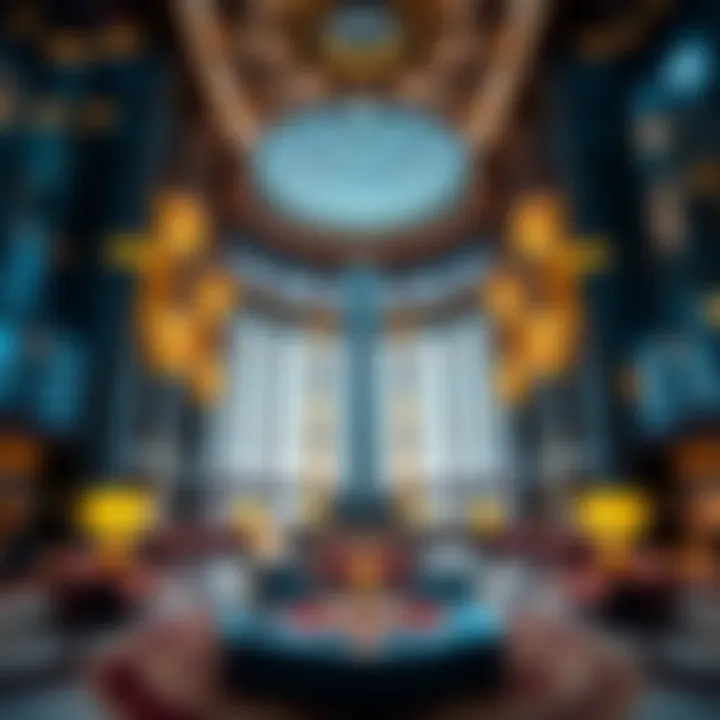 The intricate interior design elements of Burj Khalifa