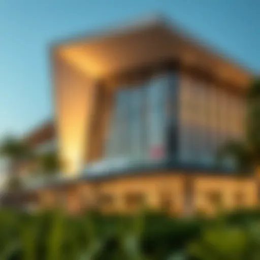 Exterior view of Carrefour Pavilion showcasing its modern architecture