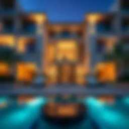 Luxurious facade of Como Residence showcasing modern architectural elegance