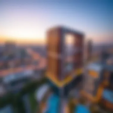 Location Advantages of Damac Executive Heights Panoramic view showcasing the location advantages of Damac Executive Heights