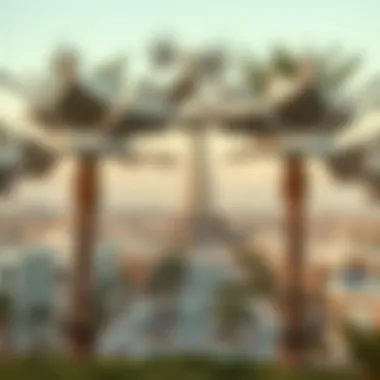 Donna Tower and Its Surroundings in Dubai Silicon Oasis Surrounding environment of Dubai Silicon Oasis with Donna Tower in view