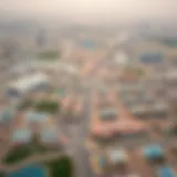 Aerial view of Baniyas showcasing urban layout