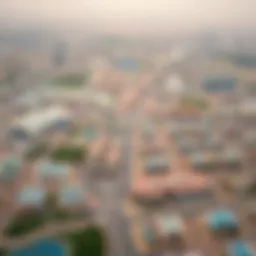 Aerial view of Baniyas showcasing urban layout