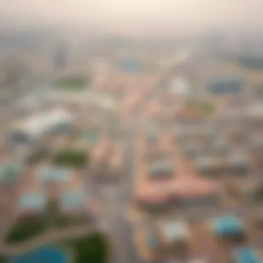Aerial View of Baniyas Aerial view of Baniyas showcasing urban layout