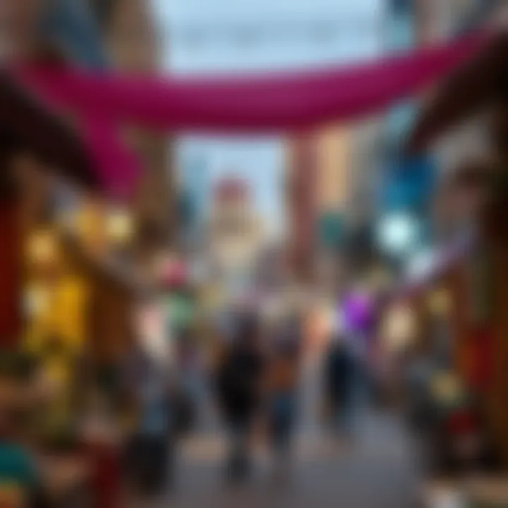 A vibrant street scene in Buteena reflecting local culture and lifestyle