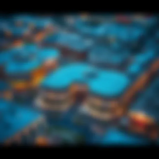 Aerial view of City Center Me'aisem showcasing its modern architecture and layout