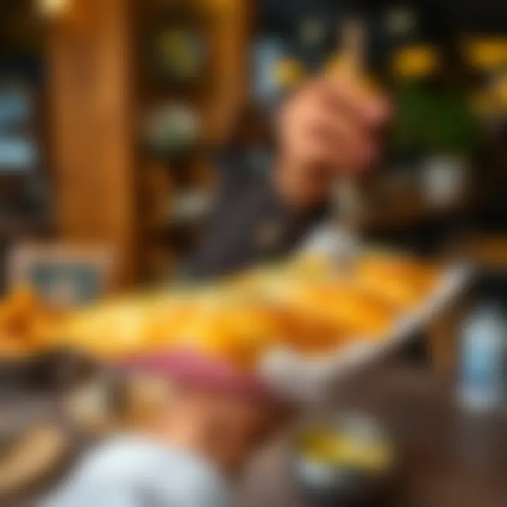 Artisan manakish being served at a popular Dubai eatery