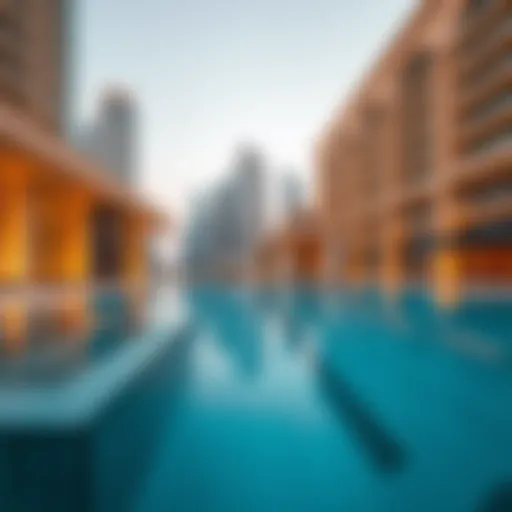 Stunning architectural view of Fairmont Skyline Dubai