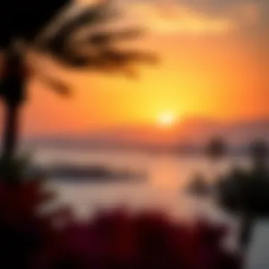 Sunset Over the Fronds Vibrant sunset over the Fronds of Palm Jumeirah