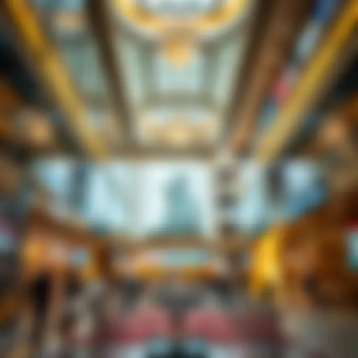 Luxurious shopping experience in a modern mall