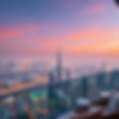 Breathtaking Views from LIV Residence Panoramic view of Dubai skyline from LIV Residence