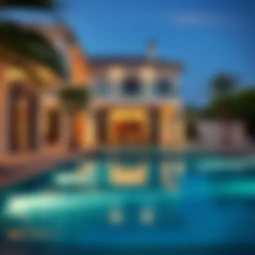 Luxury villa with private pool on Palm Jumeirah