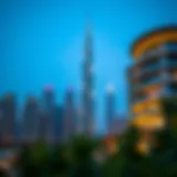 Luxury properties in Dubai skyline