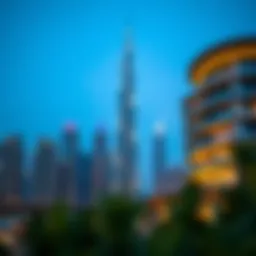 Luxury properties in Dubai skyline