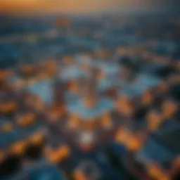 Aerial view of Sharjah Tilal City showcasing modern architecture