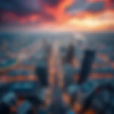 Aerial Perspective of شارع الاتحاد Aerial view of شارع الاتحاد showcasing its vibrant urban landscape.