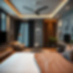 Cozy studio room showcasing modern decor