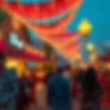 Festive atmosphere at Global Village showcasing cultural diversity