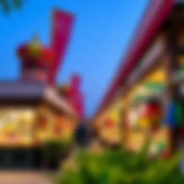 Global Crafts and Cuisine Market Colorful market stalls featuring global crafts and cuisine