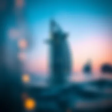 The intricate design of the Burj Al Arab viewed from the water