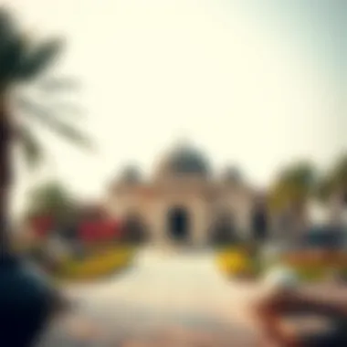 Cultural heritage site on a UAE island