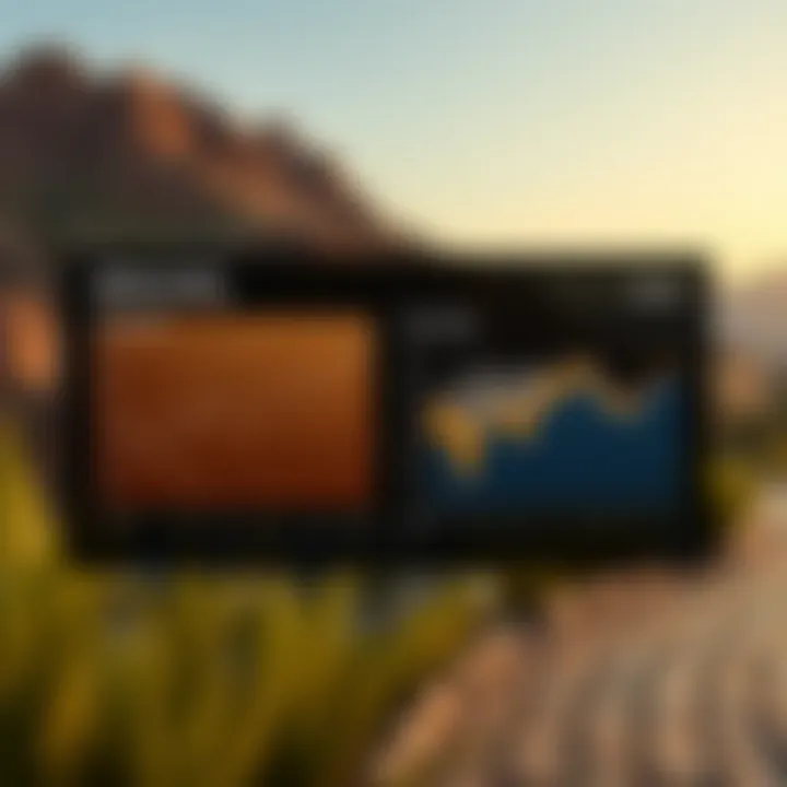 Market trends and graphs depicting the socio-economic dynamics of the region
