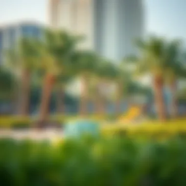 Recreational Spaces in JLT Cluster E Lush green parks and recreational areas in JLT Cluster E