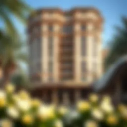 Exterior view of the Savoy Hotel showcasing its unique architectural design