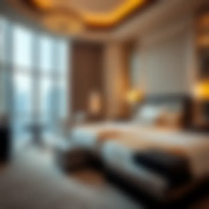 Luxurious guest room interior reflecting comfort and sophistication