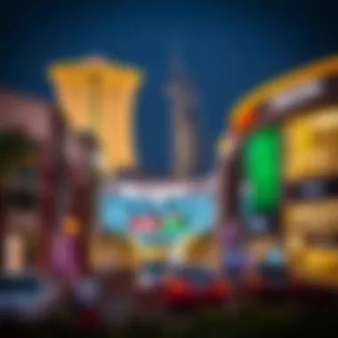 Night View of Silicon Oasis Mall Night view of Silicon Oasis Mall illuminated showcasing activity