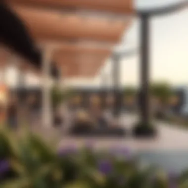 Outdoor Community Spaces at Silicon Oasis Mall Outdoor area of Silicon Oasis Mall with community engagement spaces