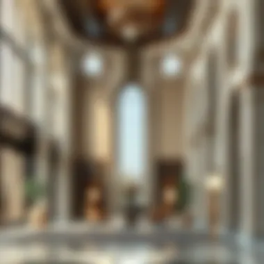 Interior design of the Al Amir Building highlighting cultural motifs