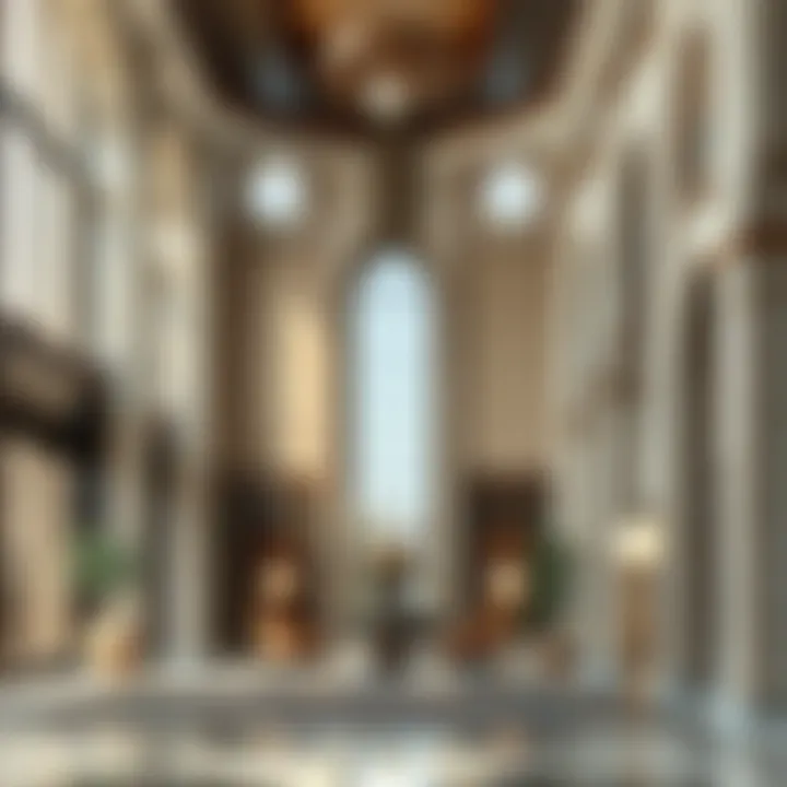 Interior design of the Al Amir Building highlighting cultural motifs