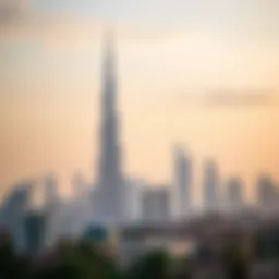 A breathtaking view of Dubai's skyline featuring the tallest building