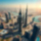 Aerial view of Dubai showcasing Emaar's iconic skyscrapers
