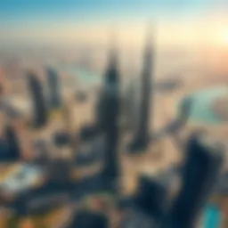 Aerial view of Dubai showcasing Emaar's iconic skyscrapers